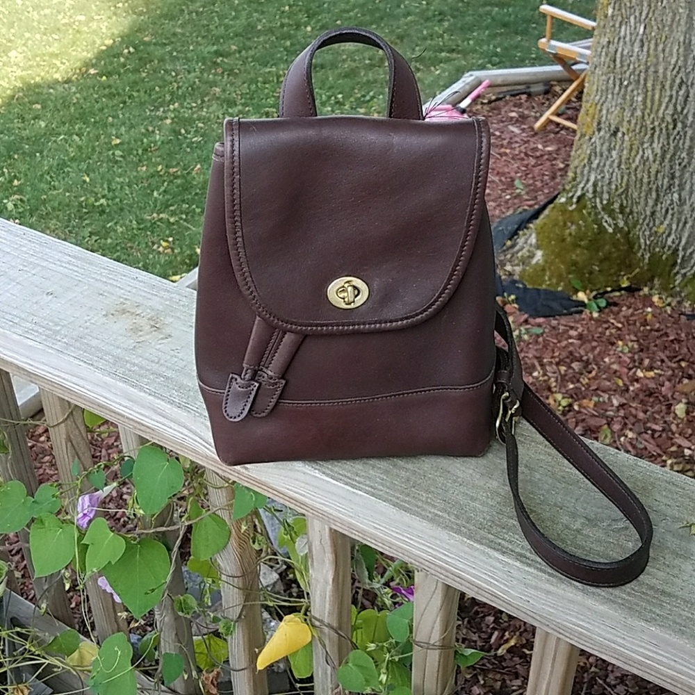 Authentic vintage coach backpack